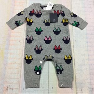 Gap Girls 0-3 Month Minnie Mouse Sweater Romper